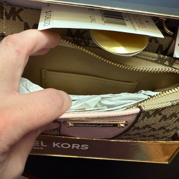 Michael Kors Belt Bag - Pink and Tan - Brand New with Tags! - Picture 6 of 7